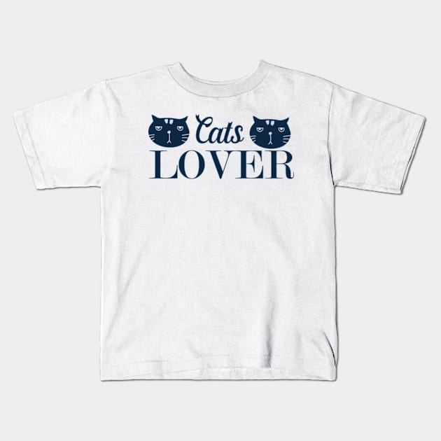 Cat Lover Kids T-Shirt by Shop Ovov